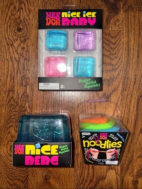 Nice Ice Baby 4 Pk,  Nice Berg, & Noodlies - Squish Toy Set -